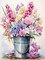 Diamond Painting Kits for Adults, Colorful Flowers in Bucket 5D Diamond Art Kits for Beginner DIY Full Drill Diamond Dots Crystal Craft Kits